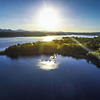 Ripresa aerea (con drone) del Lago di Varese