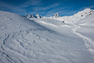 Il Cervino visto lungo il percorso verso l'Alpe Champlong, Chamois - Italia