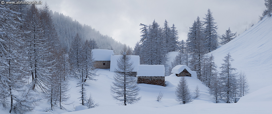 Panoramica invernale, Alpe Devero - Italia