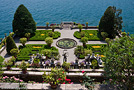 Terrazza decorata a bosso, Giardini dell'Isola Bella - Italia