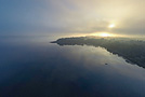 Alba (ripresa aerea), Lago di Varese - Italia