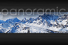 Panoramica invernale della Val Buscagna, Alpe Devero - Italia
