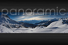 Vista invernale panoramica dall'Alpe Champlong, Chamois - Italia