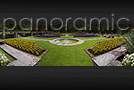 Vista panoramica dei giardini terrazzati, Giardini di Villa Taranto, Verbania - Italia
